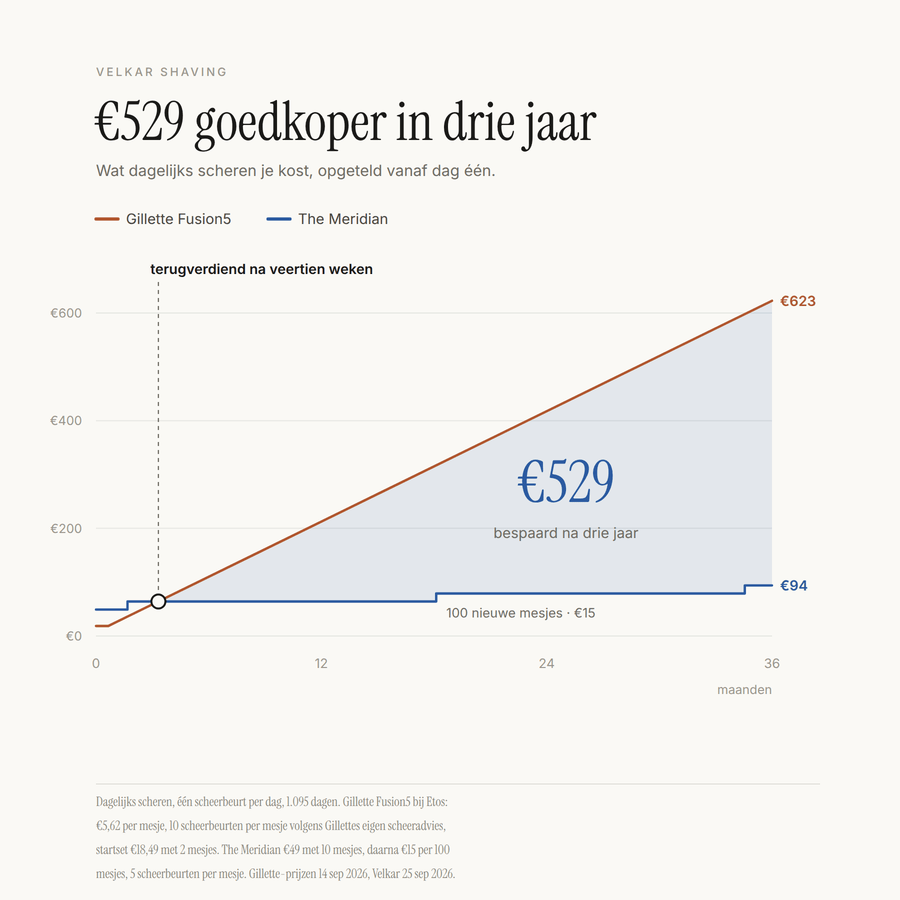 25x goedkopere vervangmesjes